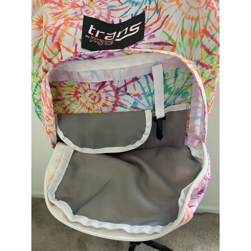 Trans by JanSport Backpack Unisex OS Tie Dye Excellent Laptop Sleeve - Picture 5 of 12